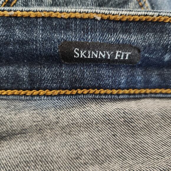 Judy Blue Skinny Fit Jeans Women's 7/28 Button Fly Dark Wash Stretch Denim - Picture 7 of 9